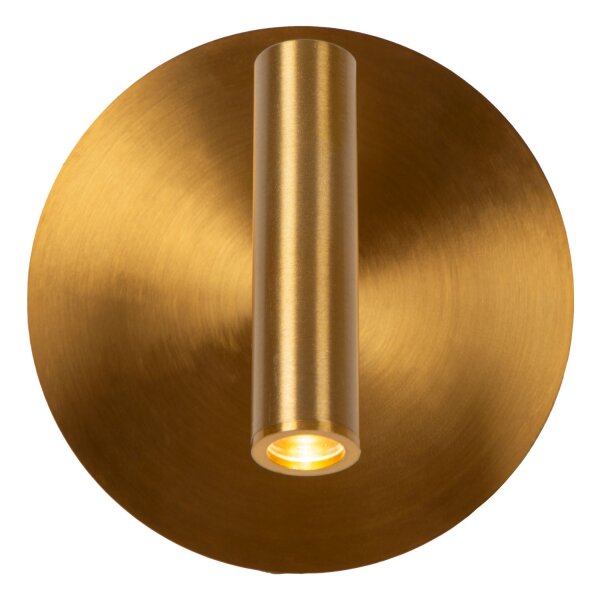 LED Wandlampe Akku Schalter verstellbar Messing 3000K