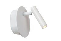 LED Wandlampe Akku Schalter verstellbar Wei&szlig; 3000K