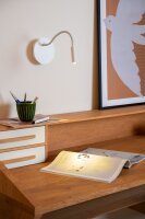 LED Wandlampe Akku verstellbar Weiß USB-C 3000K...