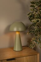 Tischleuchte indirekt Grün Pilzlampe Retro E27 H:33 cm
