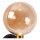 Wandlampe USB-C Glas Bernstein Schwarz Gold G9 GU10