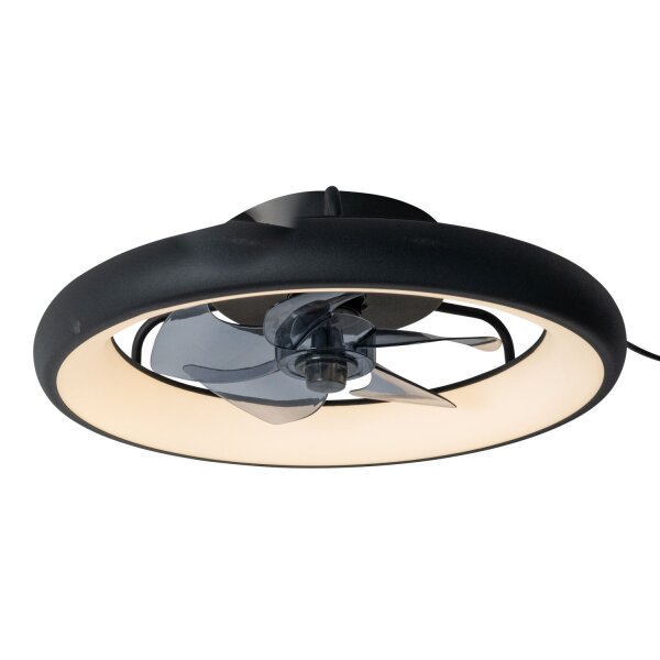 LED Deckenventilator Licht dimmbar Schwarz 2700-4000K