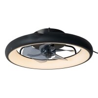 LED Deckenventilator Licht dimmbar Schwarz 2700-4000K