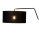 Stehleuchte Fußschalter Leinen Schwarz E27 H:180 cm