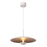 LED H&auml;ngelampe verstellbar indirekt Wei&szlig; 2700K &Oslash;40 cm
