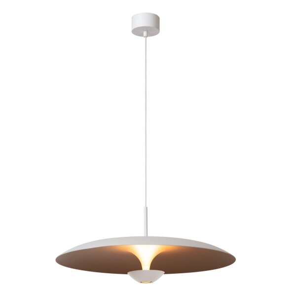 LED Pendelleuchte verstellbar Weiß 2700K Ø60 cm rund