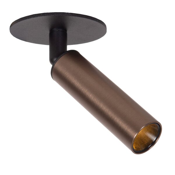 Deckenleuchte schwenkbar drehbar Kaffeebraun G9 Ø8 cm