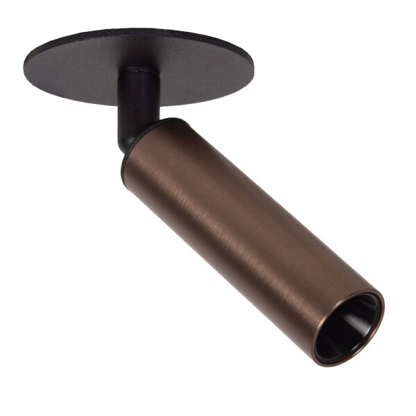 Deckenleuchte schwenkbar drehbar Kaffeebraun G9 Ø8 cm