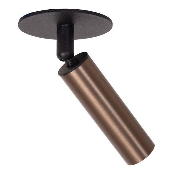 Deckenleuchte schwenkbar drehbar Kaffeebraun G9 Ø8 cm