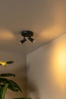 Deckenlampe schwenkbar verstellbar Schwarz GU10 B:15 cm