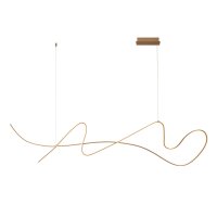 LED Pendelleuchte verstellbar Champagner 2700K L:165 cm