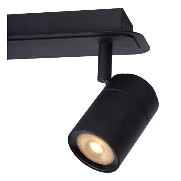 Deckenleuchte schwenkbar Schwarz GU10 IP44 H:12,5 cm