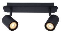 Deckenleuchte schwenkbar Schwarz GU10 IP44 H:12,5 cm