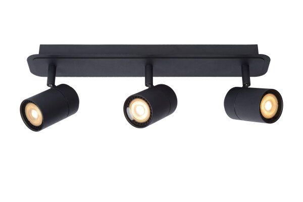 Deckenspot schwenkbar Schwarz GU10 IP44 H:12,5 cm