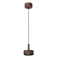 LED Pendelleuchte Aluminium Glas Rostbraun 2700K IP54