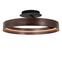 LED Deckenleuchte dimmbar Kaffeebraun 2200-3000K rund