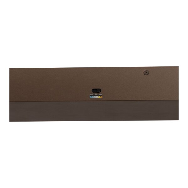 LED Pendelleuchte Alu Rostbraun CCT 2700-4000K L:150 cm