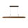 LED Pendelleuchte Alu Rostbraun CCT 2700-4000K L:150 cm