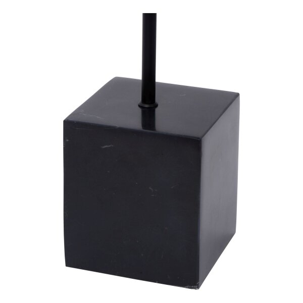 Stehlampe Fußschalter Marmor Stahl Schwarz E27 H:160 cm