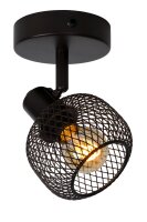 Deckenleuchte schwenkbar drehbar Schwarz E14 L:14,5 cm