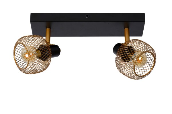 Deckenlampe verstellbar Schwarz Messing E14 L:31 cm