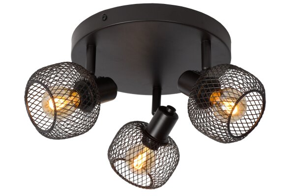 Deckenlampe schwenkbar drehbar Schwarz E14 Vintage