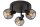 Deckenlampe schwenkbar drehbar Schwarz E14 Vintage