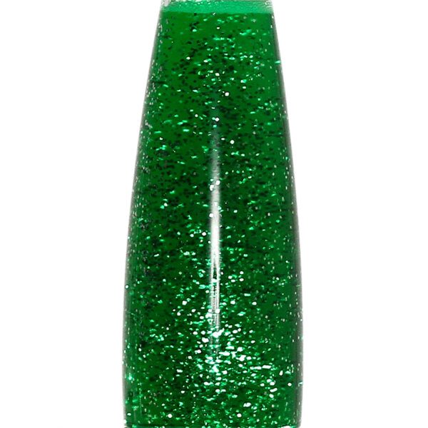Retro Lavalampe ANGELINA Grün Glitter Silber 40cm