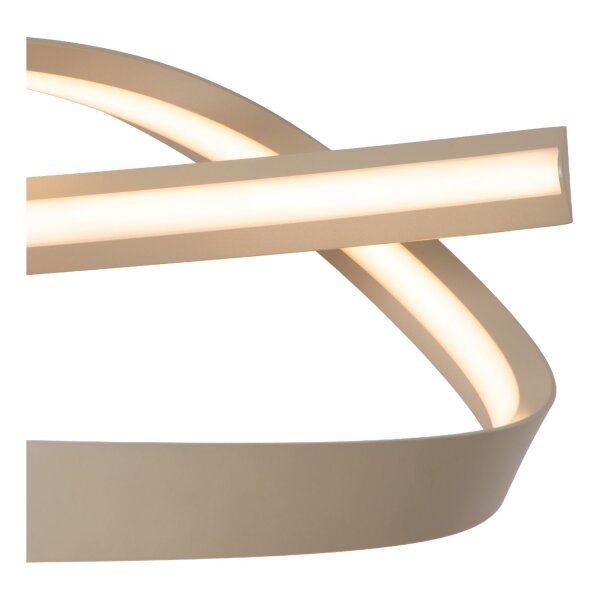 LED Pendelleuchte Aluminium Taupe 2200-3000K L:110 cm