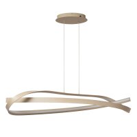 LED Pendelleuchte Aluminium Taupe 2200-3000K L:110 cm