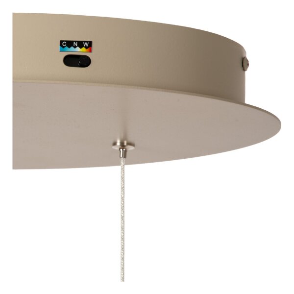 LED Hängelampe Aluminium Taupe CCT 2200-3000K L:140 cm
