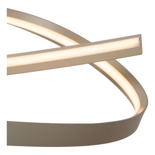 LED Hängelampe Aluminium Taupe CCT 2200-3000K L:140 cm