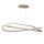 LED Hängelampe Aluminium Taupe CCT 2200-3000K L:140 cm
