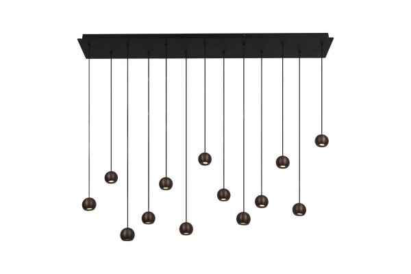 LED Pendelleuchte Fernbedienung Kaffeebraun 2700-4000K