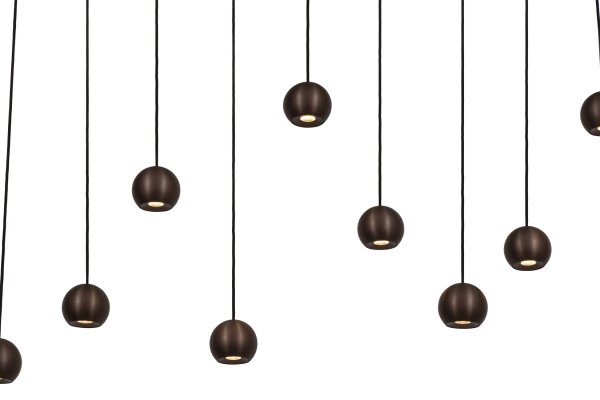 LED Pendelleuchte Fernbedienung Kaffeebraun 2700-4000K