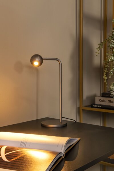 LED Tischleuchte dimmbar flexibel Grauguss 2700K