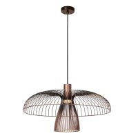 Pendelleuchte Kaffeebraun Messing GU10 &Oslash;60 cm modern