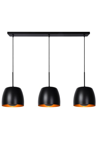 Hängelampe Metall Schwarz E27 L:104 cm modern