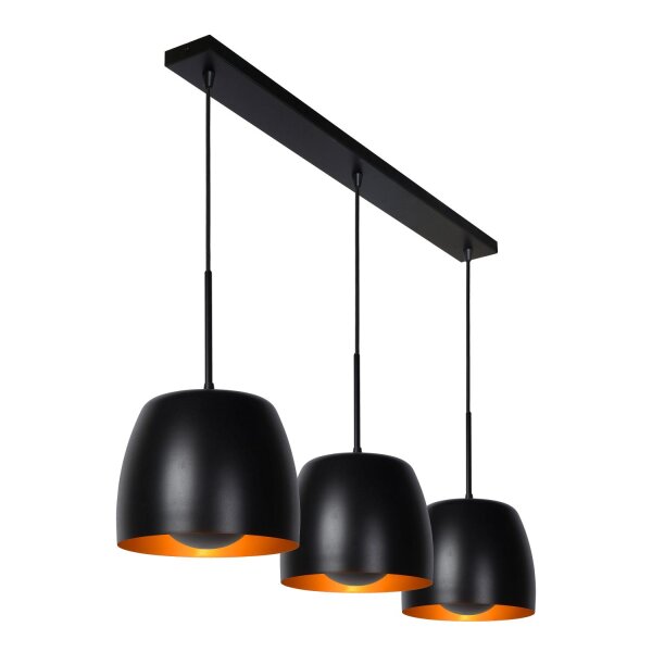 Hängelampe Metall Schwarz E27 L:104 cm modern