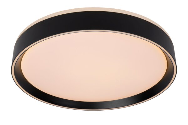 LED Deckenlampe dimmbar blendarm Schwarz 2700K Ø40 cm