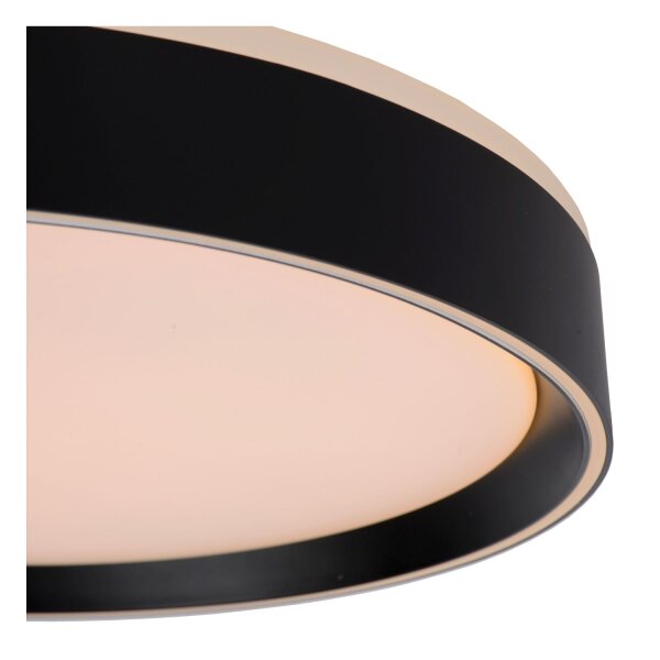 LED Deckenlampe dimmbar blendarm Schwarz 2700K Ø40 cm