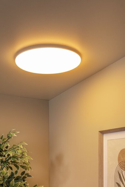 LED Deckenlampe blendarm Opalweiß CCT 3000-6500K IP44