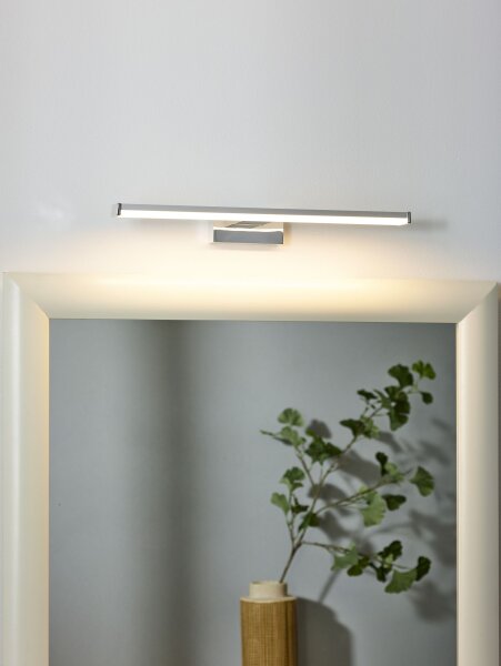 LED Spiegelleuchte Chrom 3000K IP44 T:12,1 cm 900 lm