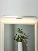 LED Spiegelleuchte Aluminium Chrom 3000K IP44 B:60 cm