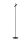 LED Stehlampe schwenkbar Touchdimmer Schwarz 3000K