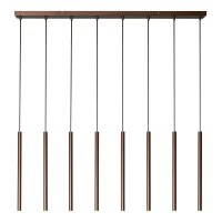 Pendelleuchte verstellbar Kaffeebraun G9 L:120 cm