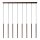 Pendelleuchte verstellbar Kaffeebraun G9 L:120 cm