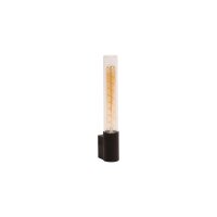 Außenwandlampe Glas Schwarz E27 IP54 H:33 cm modern