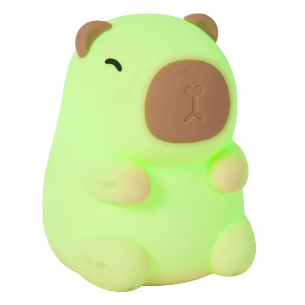 LED Nachtlicht Akku Capybara dimmbar RGB 2100K 11,6 cm