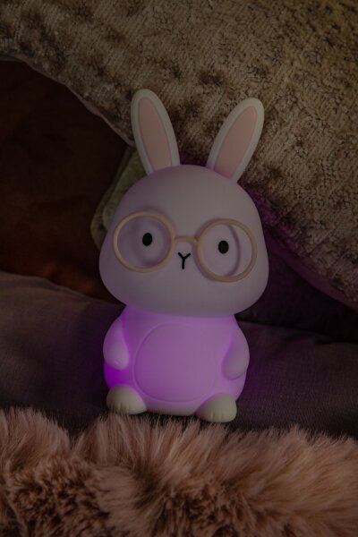 LED Nachtlicht Akku Touch dimmbar Hase RGB 2700K Kinder